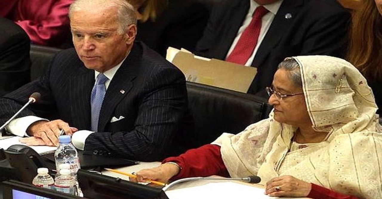 শেখ হাসিনার বিজয় বাইডেনের জন্য ধাক্কা : ওয়াল স্ট্রিট জার্নাল