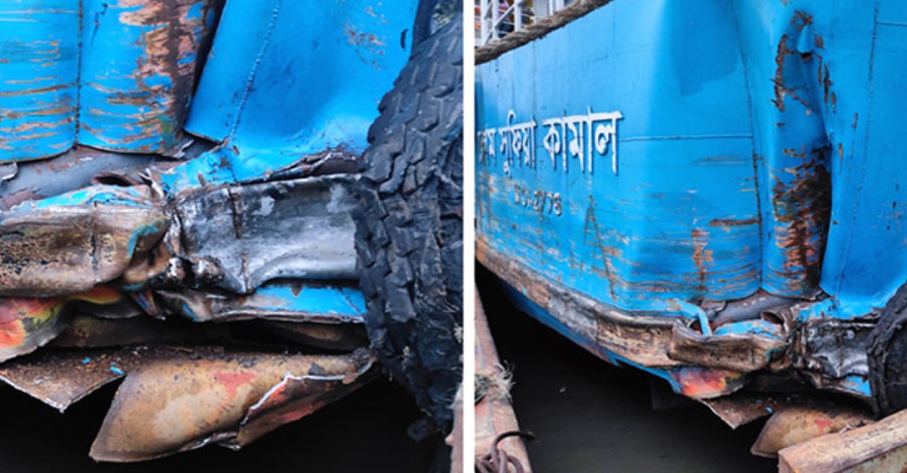 পদ্মায় ২ ফেরির সংঘর্ষ, নিহত ১