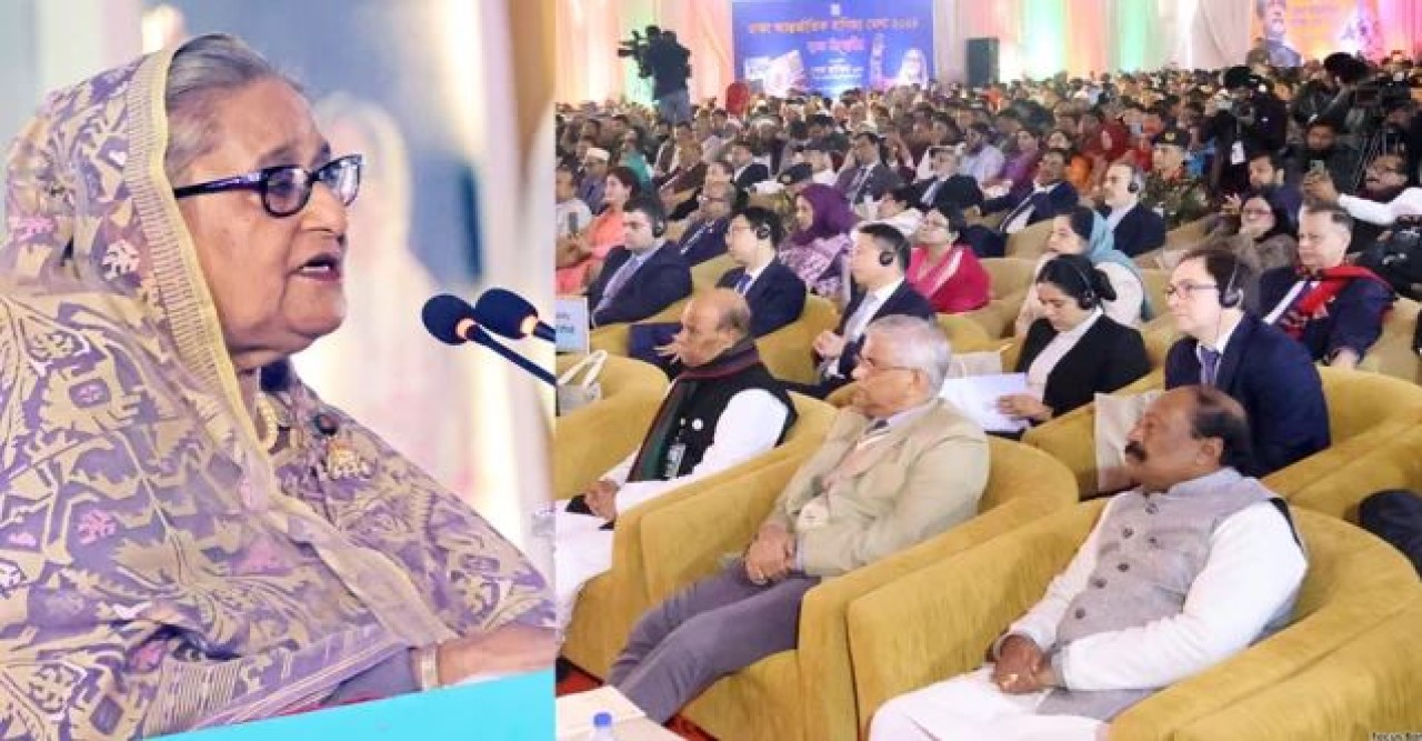 বাণিজ্য মেলার উদ্বোধন করলেন প্রধানমন্ত্রী