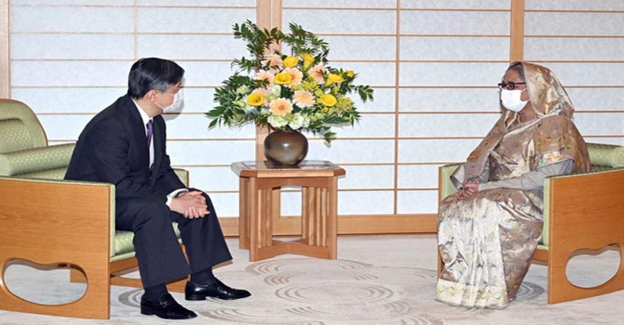 জাপানের সম্রাটের সঙ্গে প্রধানমন্ত্রীর সাক্ষাৎ