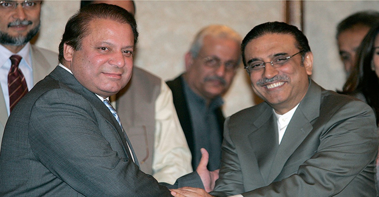 সরকার গঠনে নওয়াজ-জারদারি বৈঠক