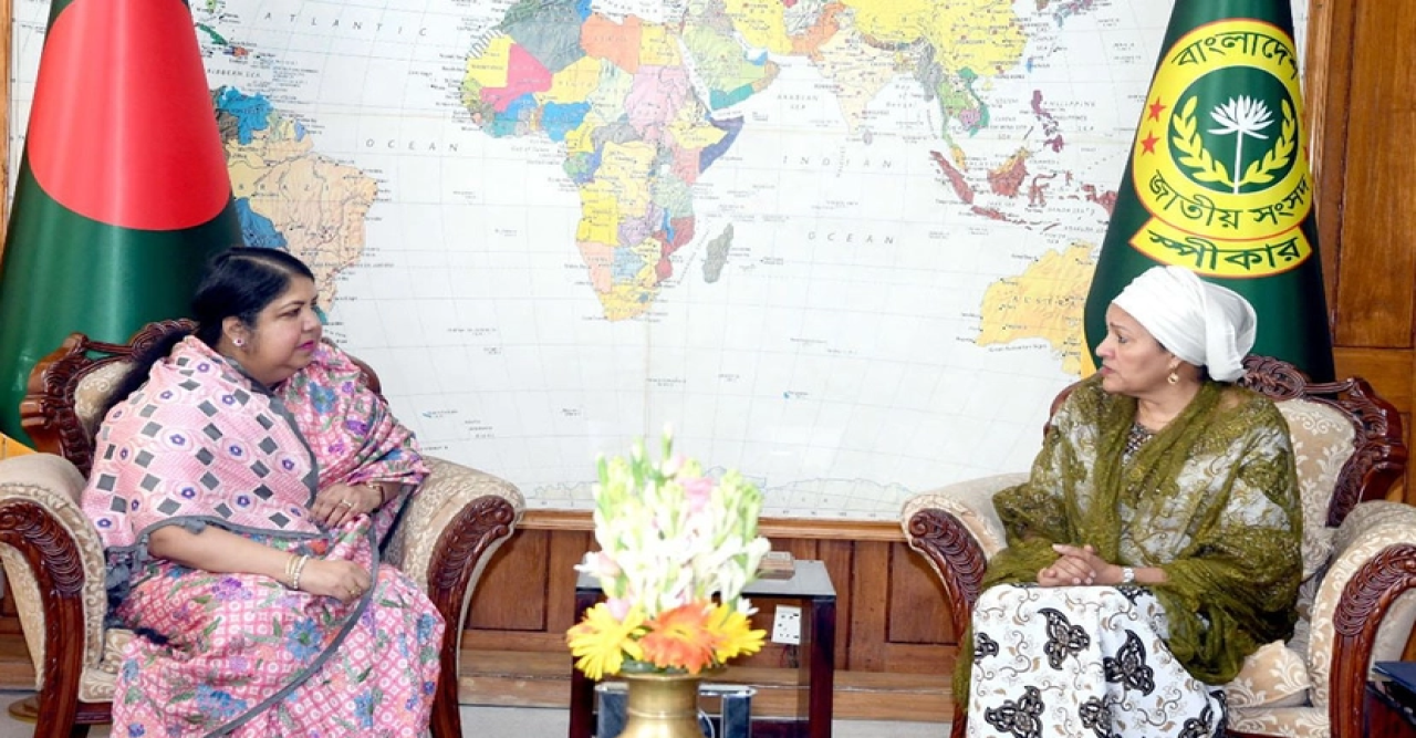 স্পিকারের সঙ্গে জাতিসংঘের ডেপুটি সেক্রেটারি জেনারেলের সাক্ষাৎ