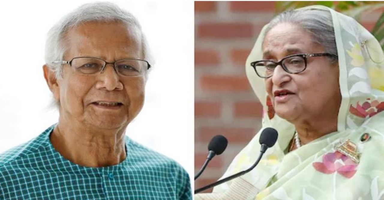 ড. ইউনূস অবৈধভাবে ক্ষমতা দখল করেছেন, ফোনালাপে দাবি হাসিনার