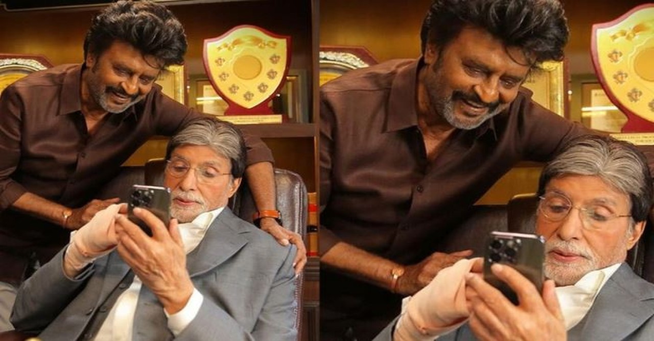 ৩৩ বছর পর এক ফ্রেমে, মুম্বাইয়ের শুটিং শেষ করলেন রজনী-অমিতাভ