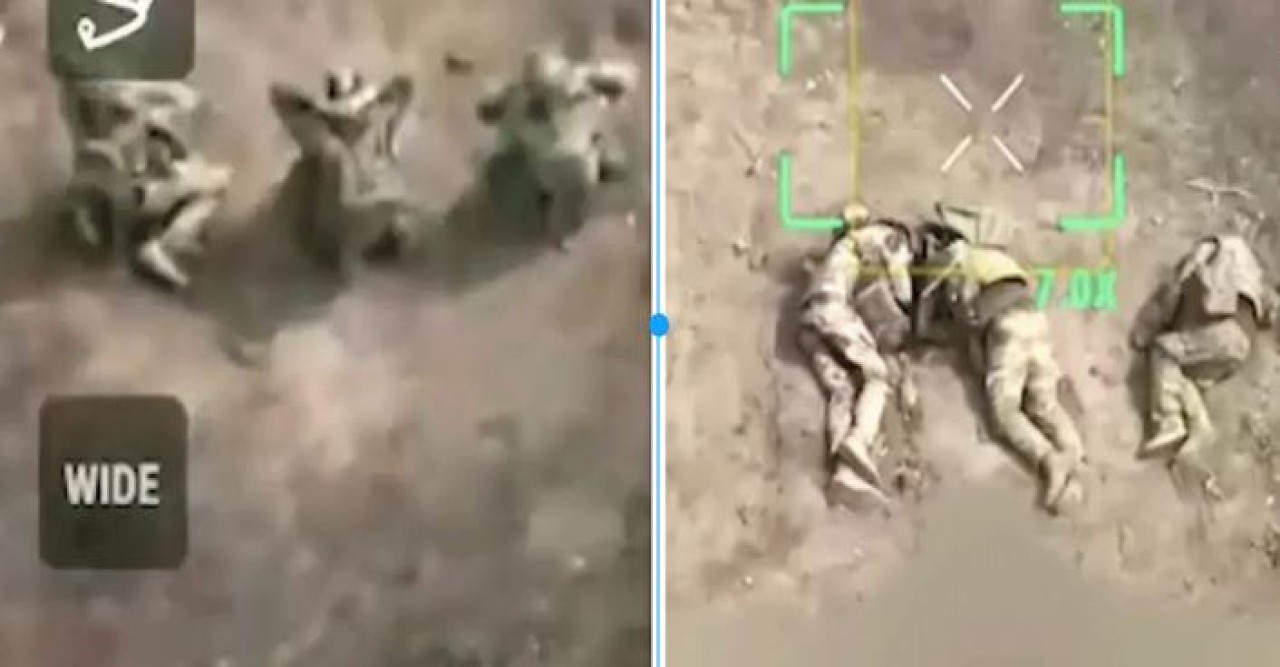 আত্মসমর্পণ করা ইউক্রেনীয় সেনাদের হত্যার ড্রোন ভিডিও প্রকাশ