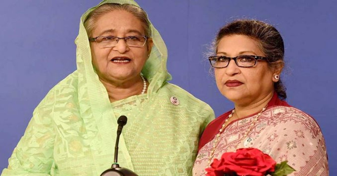 শেখ হাসিনার সঙ্গে দেশ ছেড়েছেন শেখ রেহানাও