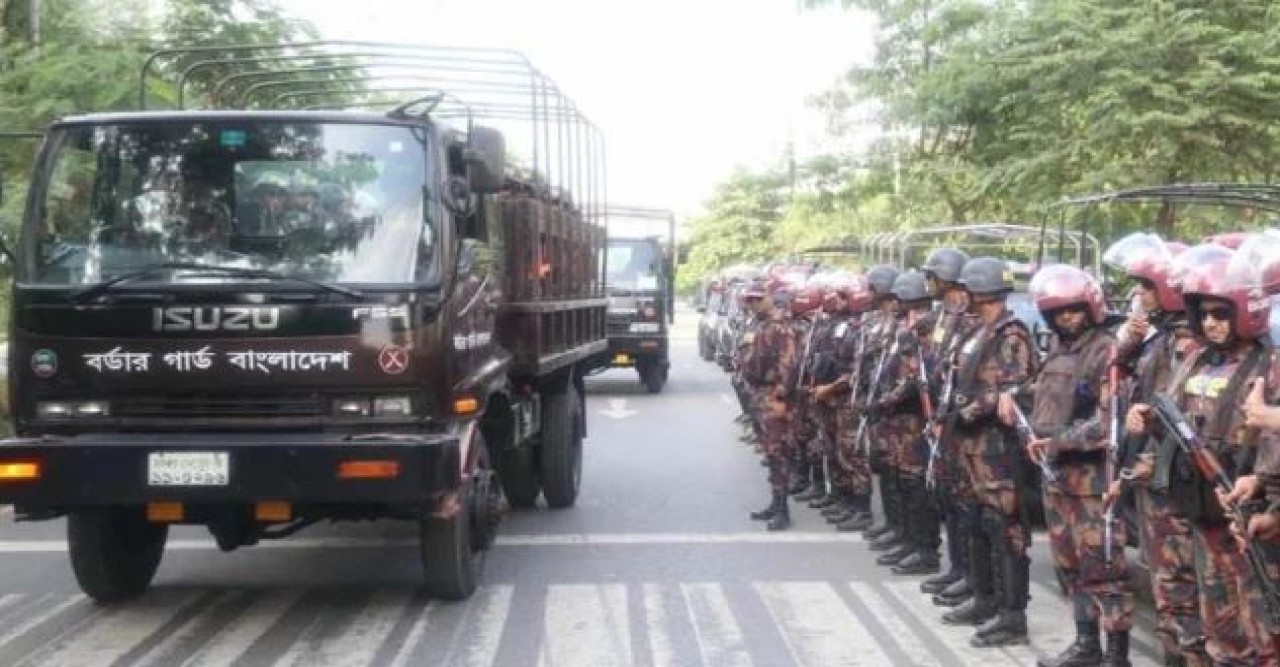 আইন-শৃঙ্খলা পরিস্থিতি নিয়ন্ত্রণে দেশের তিন বিভাগে  বিজিবি মোতায়েন