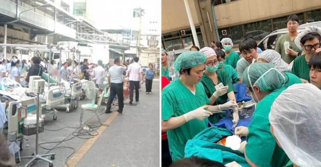 ভূমিকম্পের মধ্যেই ব্যাংককের রাস্তায় শিশু জন্ম দিলেন মা