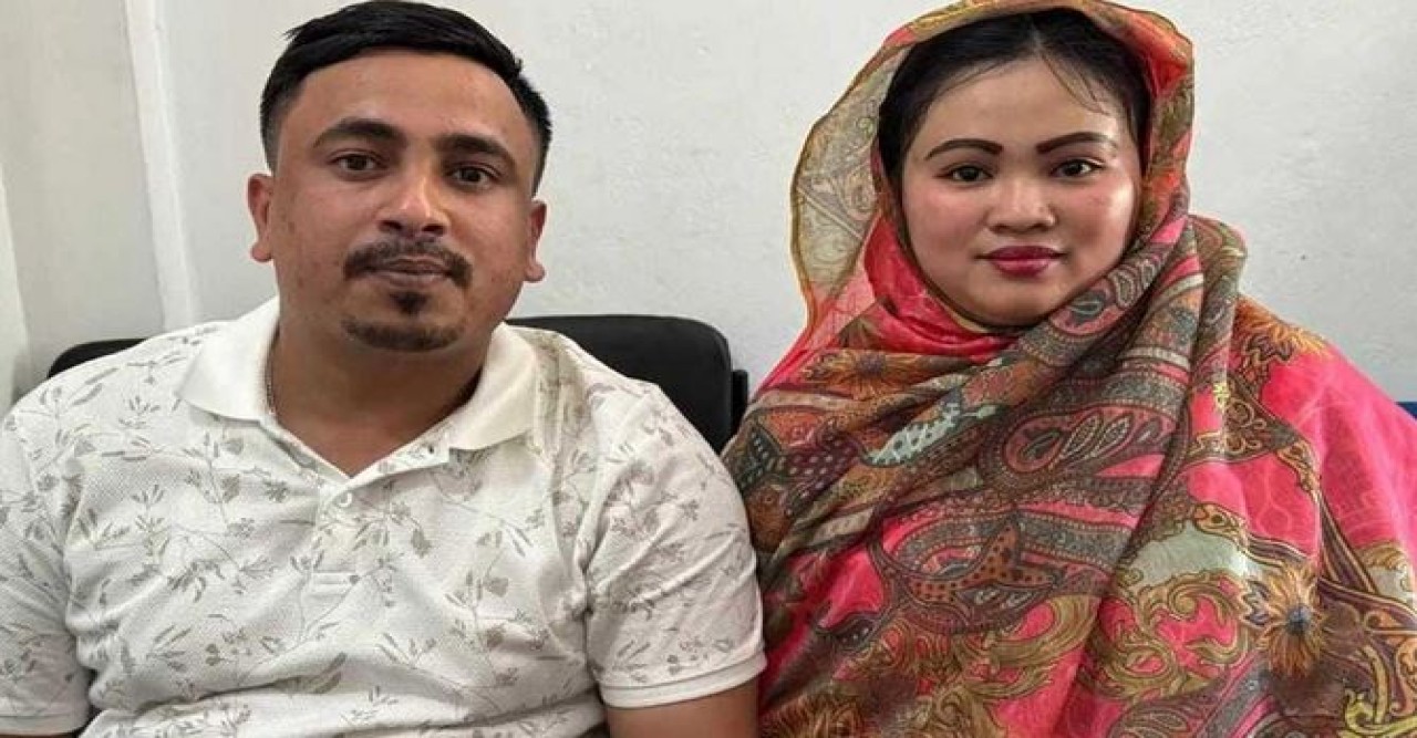 প্রেমের টানে ফিলিপাইনি তরুণী মাধবপুরে