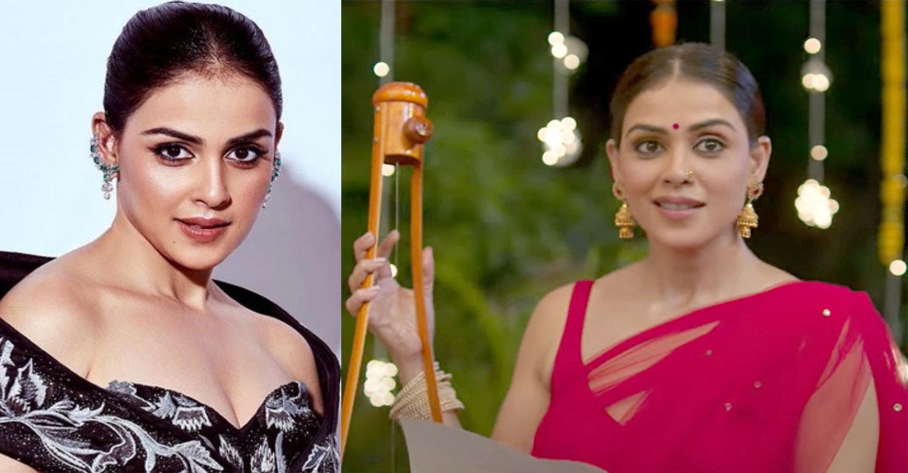 অভিনেত্রী জেনেলিয়া ডি’সুজার মুখে বাংলার লোকগান