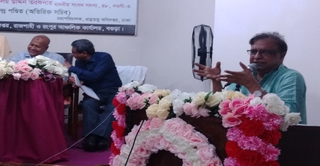 নওগাঁয় সংস্কৃতি প্রতিমন্ত্রী কেএম খালিদ 'পাহাড়পুর বৌদ্ধবিহারকে পর্যটনবান্ধব করতে বিভিন্ন পরিকল্পনা গ্রহণ করা হচ্ছে'