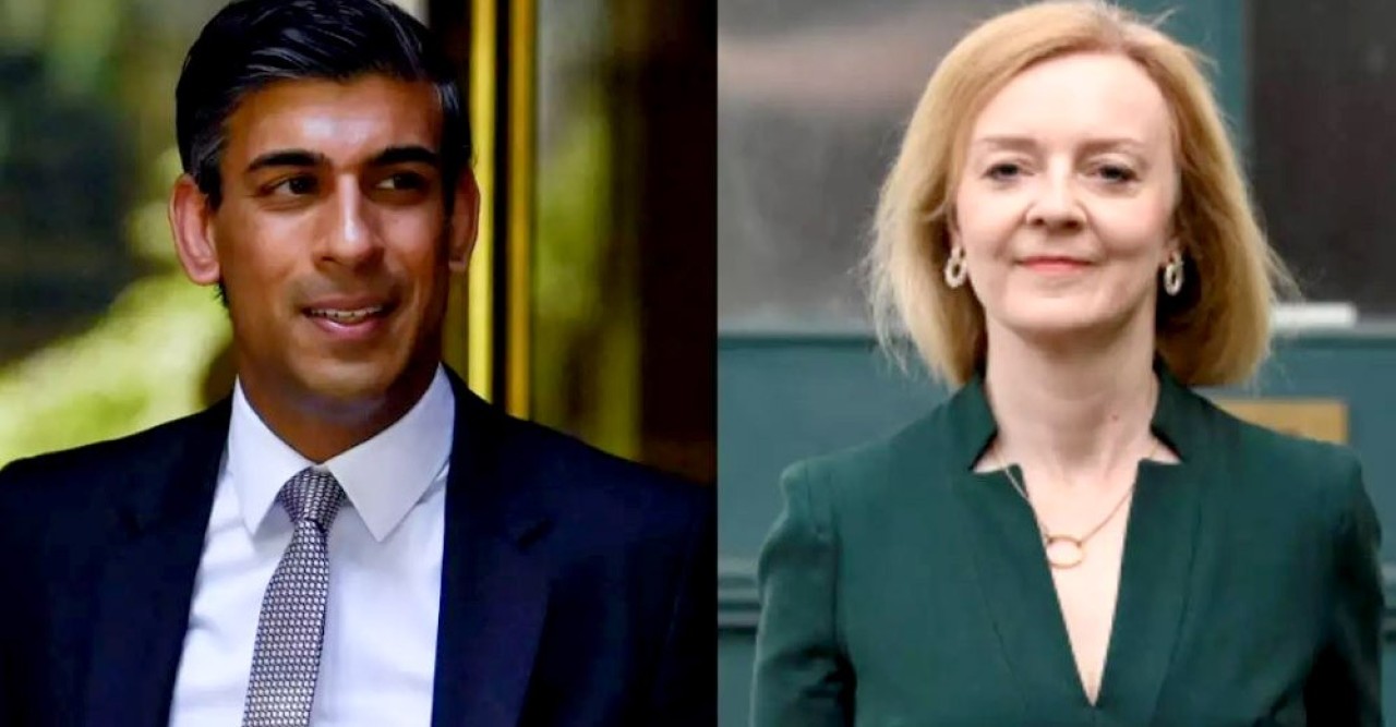 যুক্তরাজ্যে প্রধানমন্ত্রী হওয়ার চূড়ান্ত লড়াইয়ে ঋষি সুনাক ও লিজ ট্রাস