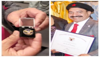 যুক্তরাষ্ট্রের প্রেসিডেন্ট ভলেন্টিয়ার অ্যাওয়ার্ড ও সিনেটারিয়েল মেডেল পেলেন আবু জাফর মাহমুদ