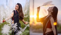 কাশফুলের নরম ছোঁয়া নিতে গেলেন মিমও