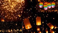নিষেধাজ্ঞার পরও আতশবাজি-ফানুসে নতুন বছর উদযাপন