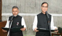 এমপি হিসেবে শপথ নিলেন সাজ্জাদুল হাসান ও মহিউদ্দিন বাচ্চু