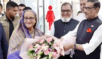 দেশে ফিরেছেন প্রধানমন্ত্রী শেখ হাসিনা